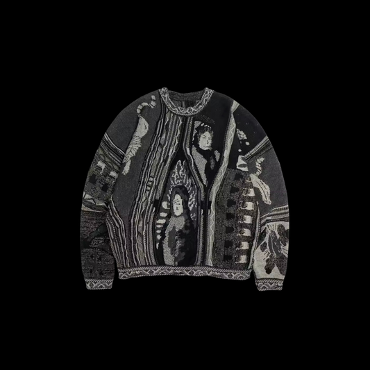 CRFTD Curated Vintage Sweater Blk