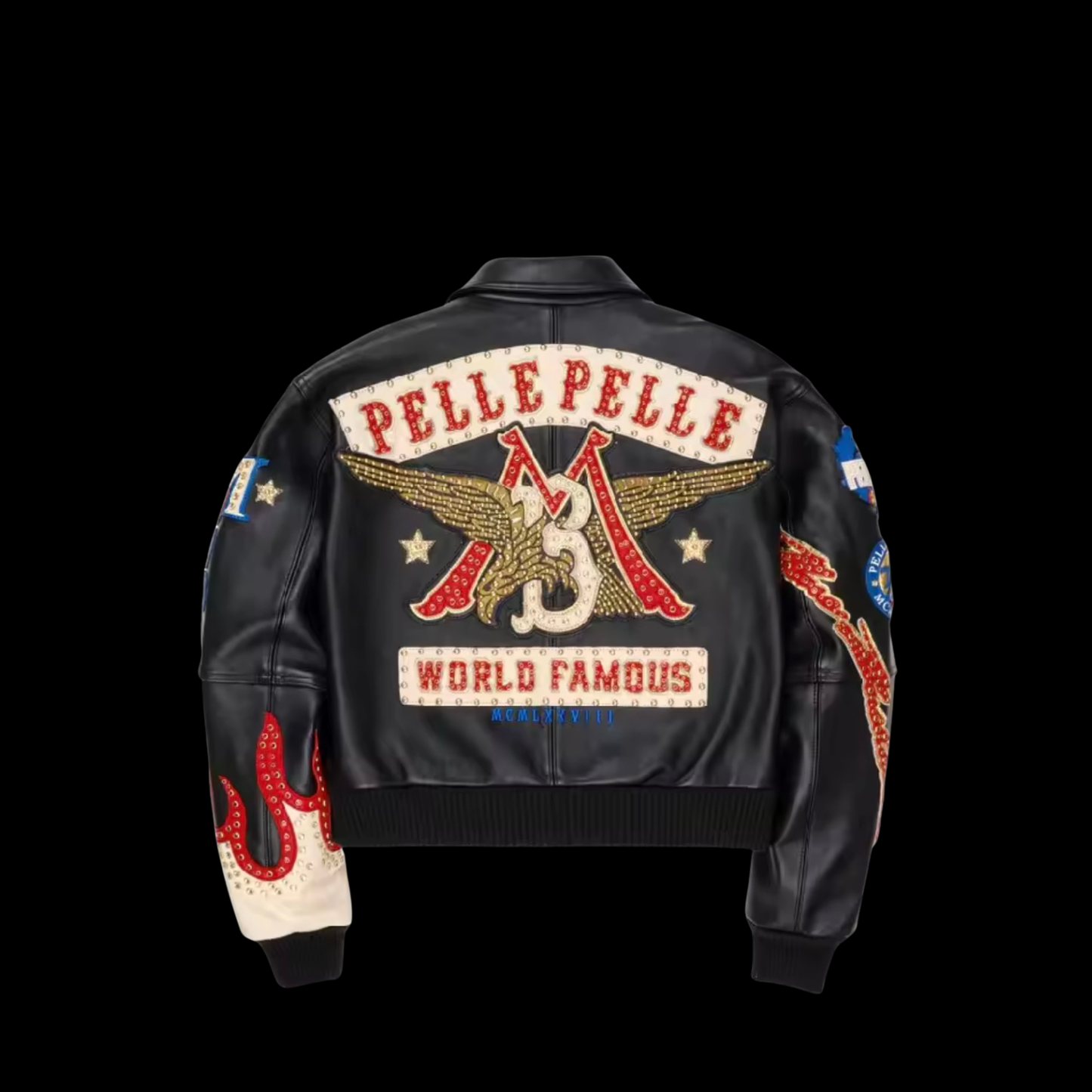Curated PellePelle Embroidered Fuxleather Jacket